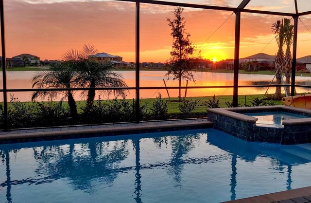 Tranquil Lakefront Home with Unforgettable Sunsets, Pool, 4 Bedrooms, 3 Baths