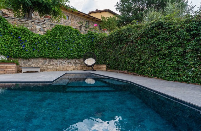 Casa de campo típica de piedra toscana