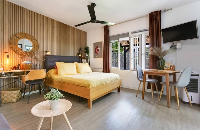 Apartamento de vacaciones 'Estudio Universidad En La Laguna' con terraza, jardín compartido y Wi-Fi