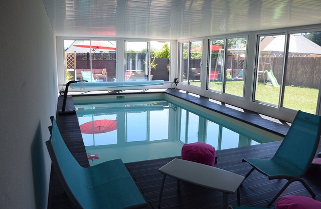 villa 12 pers. con piscina cubierta climatizada clasificada 4 estrellas