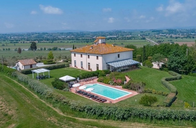 Villa en la Toscana, Arezzo Villa, de vacaciones en la villa italiana,