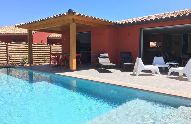 ViLLA OLIVIER, 4/6 personas, piscina privada, playa Pinarello a 300m, PRM