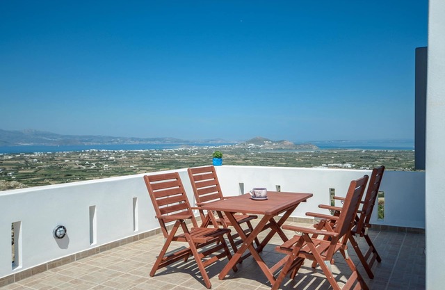 Villa con vista panorámica de la isla.