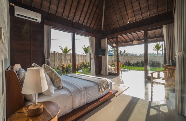 Villa con piscina privada con vistas a los arrozales cerca de Ubud