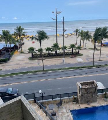 Vista Mar, Pé areia, Piscina, 2Vagas, 2 Dort, 80Mt, Aceita Pets