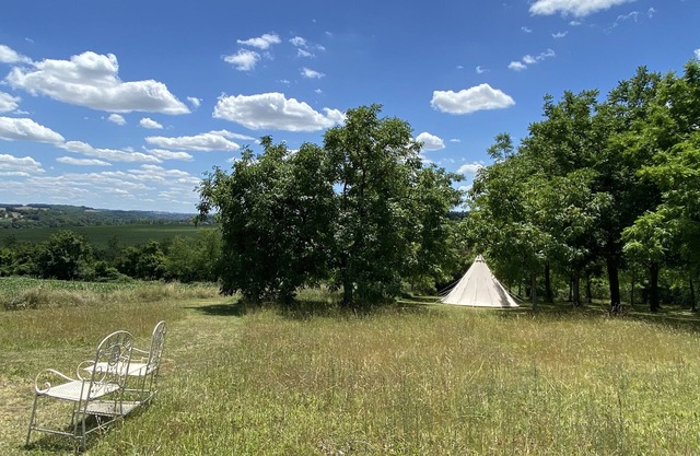 Walnut Tipi Tent @finders Keepers France. Adults Only Retreat. 13 Acres and Lake
