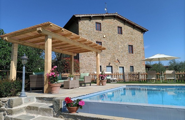 Casa de vacaciones privada con A/C, piscina privada, WIFI, TV, veranda, vista panorámica