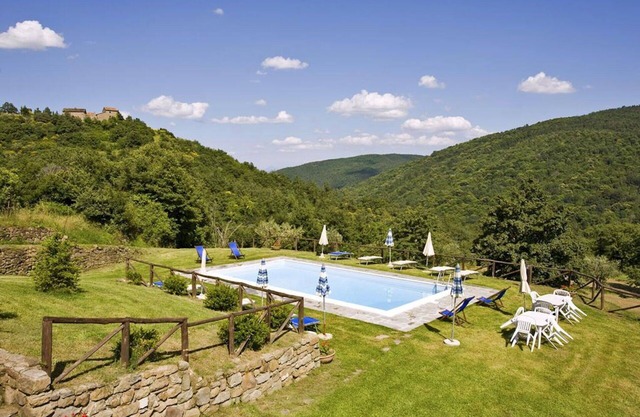 Preciosa casa de vacaciones privada con WIFI, piscina privada, TV y aparcamiento, cerca de Cortona