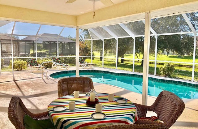 Your own Villa with a Heated Pool near South Florida's wonderful beaches.