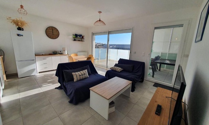Sete Apartamento | Élégant T3 avec terrasse, parking et proche plages à Sète - 3 étoiles - FR-1-338-381