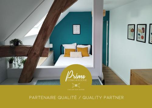 Chalon-sur-Saone Apartamento | Évasion urbaine studio moderne à Chalon - BY PRIMO C0NCIERGERIE
