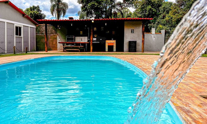 Ibiuna Casa | Ótima chácara c churrasq, piscina e WiFi - Ibiúna