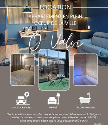Saint-Lo Apartamento | Ô Valvi : loft avec balnéo, terrasse et parking