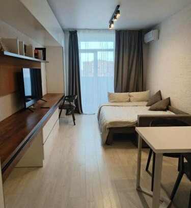 Shevchenkivs'kyi District Apartamento | Затишна, стильна студія біля Виставкового центру