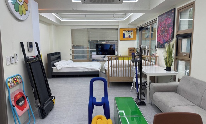 Seongsu Apartamento | 이Atelier Seongsu Riverside Loft Cherry Blossom Road Han River airport bu
