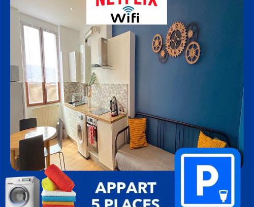Cret de Roc Apartamento | 012 CHIC & COSY F2 34m2 HYPERCENTRE WIFI SMART TV NETFLIX