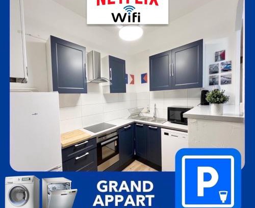 Cret de Roc Apartamento | 016 CHIC & COSY GRAND APPART MODERNE 65m2 HYPERCENTRE WIFI SMART TV NETFLIX