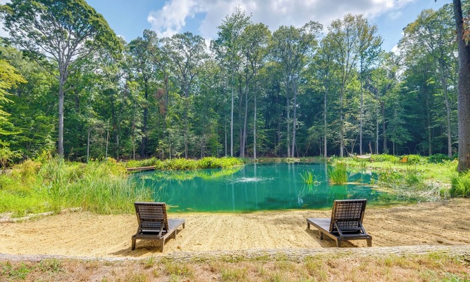 Pisgah Casa | 1/2 Acre Pond, Rec Room! Private Oasis in Nanjemoy