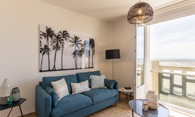 Barneville-Carteret Apartamento | Apartamento 1 habitación con vista al mar, parking y wifi incluidos