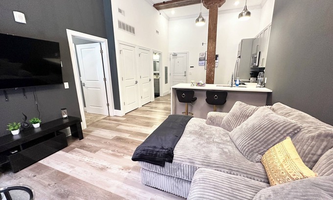 Lafayette Square Apartamento | 1-bedroom Apartment with gym, rooftop hot tub, WiFi in fabulous St. Louis!