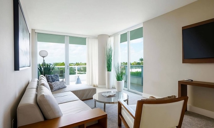 Bay Harbor Islands Hotel | 1 Bedroom King Suite w/ Balcony Accessible at The Altair Hotel Bay Harbor Miami!