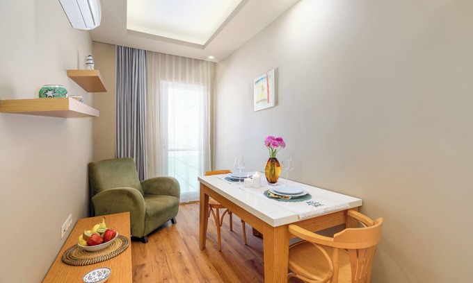 Liman Mahallesi Apartamento | 1-Bedroom Studio Apartment in peaceful Antalya with AC, fitness room