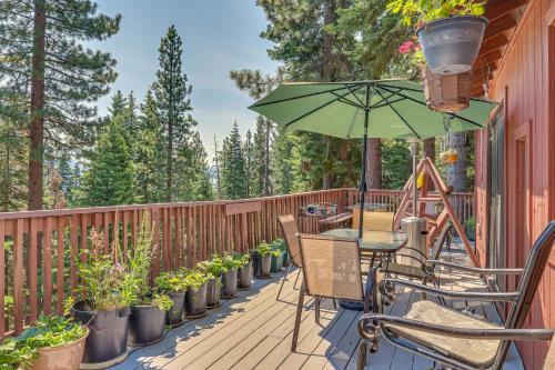 Tahoe Vista Casa | 1 Mi to Beach Peaceful Tahoe Vista Home with Decks!