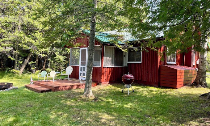 Kewadin Casa | 1 of 3 Beautiful Sunset Views direct Birch Lake, water toys, dog ok