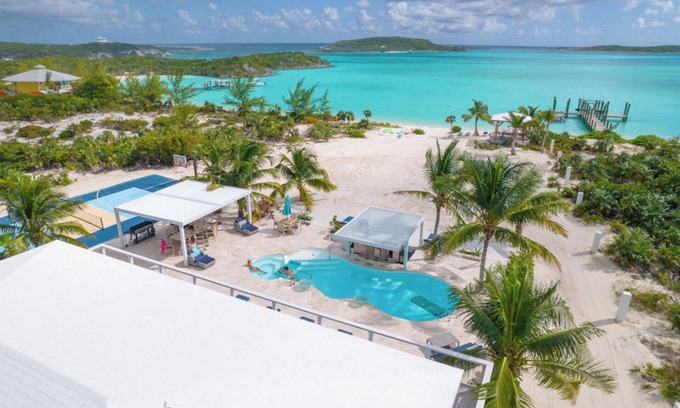 Staniel Cay Villa | Nueva casa de lujo frente a la playa: ¡cerca de los famosos cerdos nadadores y más!