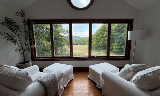 East Chatham Casa | 10 Acre Country Estate with Pool, Hot Tub & Views!