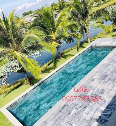 Phuoc Thuan Villa | 10 Biệt thự Cao cấp View Hồ 350m2 BBQ hồ bơi sân vườn gần cầu ra biển