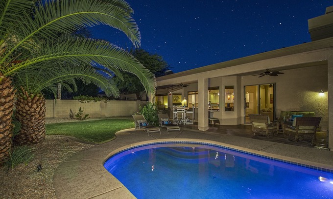Arabian Views Casa | ¡OASIS DE SCOTTSDALE!- PISCINA CALEFACTADA GRATIS !!! SUEÑOS PARA ANIMADORES, PALMERAS, PUESTA DEL SOL
