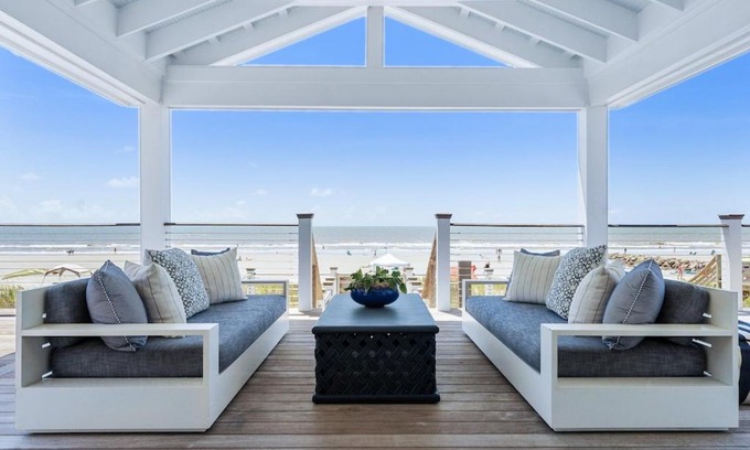 Folly Beach Casa | 1001 E Arctic Out of the Blue Stunning Oceanfront Home