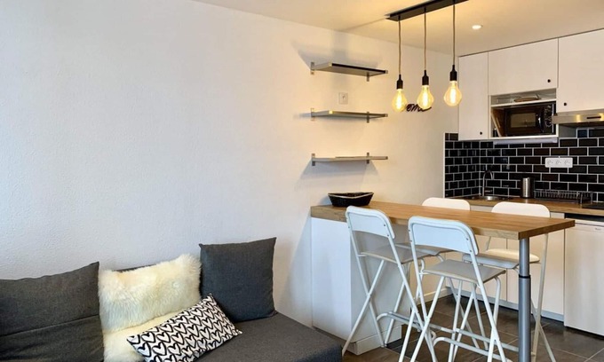 Tignes Apartamento | 100m del centro estación, 1.o piso, balcón, tv, local para esquís, 22m², Tignes