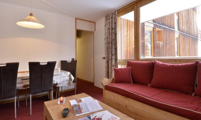 Macot-la-Plagne Apartamento | 100m from ski slopes, 4th floor, view ski slopes, swimming pool, balcony, tv, ski locker, 35m²