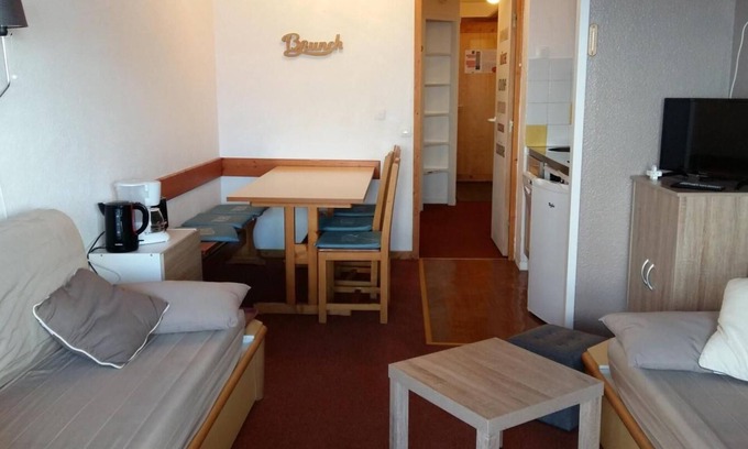 Bellentre Apartamento | 2.o piso, vista montaña, balcón, tv, 35m², Montchavin La Plagne
