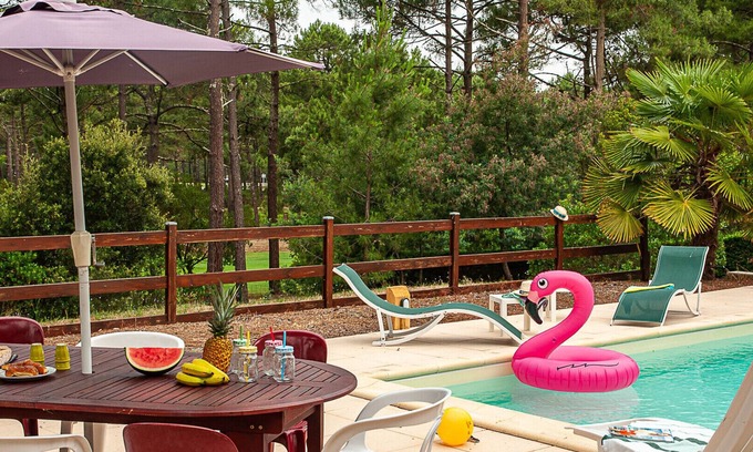 Lacanau-Ocean Villa | Villa de grand standing avec piscine surplombant le golf - 2351