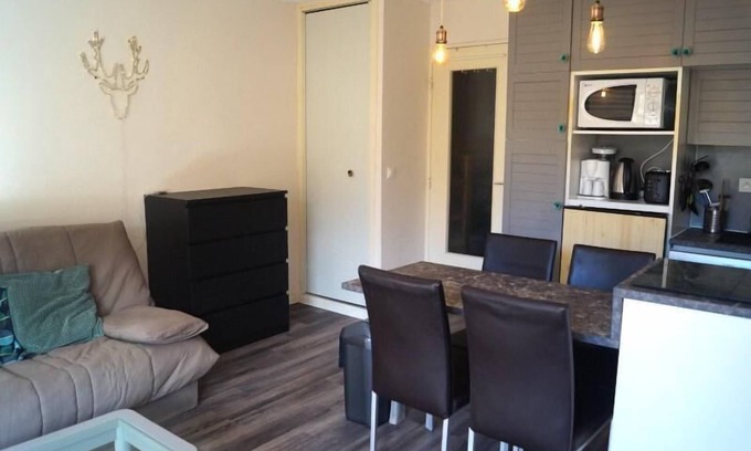 Le Super-Sauze Apartamento | A 10m de las pistas de esquí, 3.o piso, vista pistas, balcón, tv, 26m², Sauze - Super Sauze