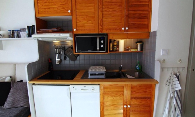 Jeux Apartamento | 10m del centro estación, 10.o piso, balcón, tv, local para esquís, 26m², Alpe d'Huez