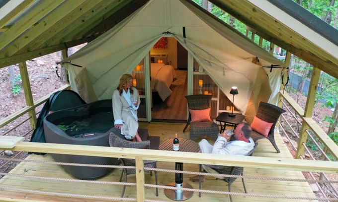 Groveoak Alquiler De RV | #11 Love Shack Luxury Glamping Tent Lovers Theme
