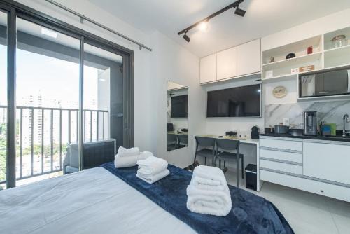 Campo Belo Apartamento | "1103 - Studio Moderno e Completo no Campo Belo!"