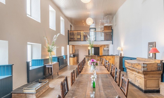 Pembroke Cabaña | The ultimate celebration house full of character with a bar, studio, pool table and table tennis.