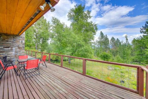 Sandpoint Casa | 12 Mi to Schweitzer Spacious Home with Deck!