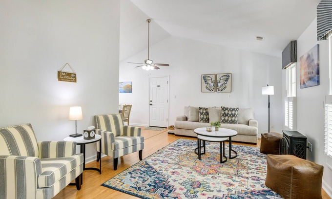 Crofton Casa | 13 Mi to Annapolis: Dog-Friendly Home w/ Fire Pit!