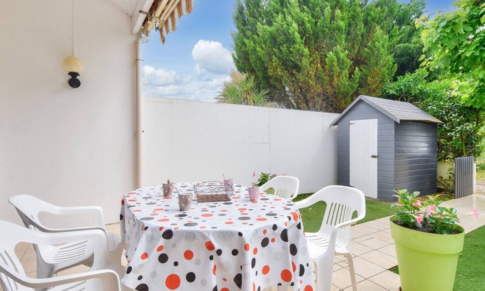 Saint-Hilaire-de-Riez Chalet De Esquí | 150m playa - Casa para 4 - Terraza colorida