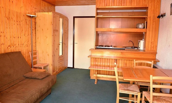 Flaine Apartamento | 300m del centro estación, 1.o piso, balcón, tv, local para esquís, 25m², Flaine