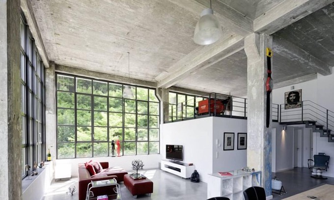 Neustadt-Stadtmitte Apartamento | Apartamento tipo loft de 160 m2 en estilo de fábrica en un monumento Bauhaus para 6
