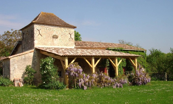 Juillac Cabaña | Casa de campo del siglo XVIII con hermosa vista del valle del río Dordoña
