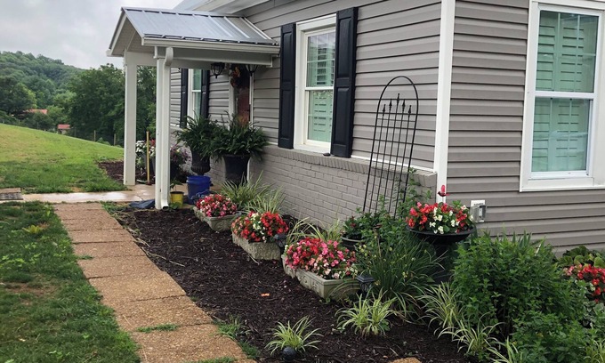Tyler Casa | 1912 Farmhouse has large, covered porch & fire pit! Near Casino & The Pinnacle
