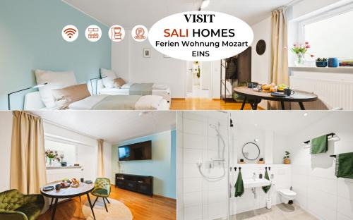 Bietigheim-Bissingen Apartamento | 1BR 2Beds - kleiner privater Innenhof- Barrierefrei! -frisch saniert - Mozart EINS